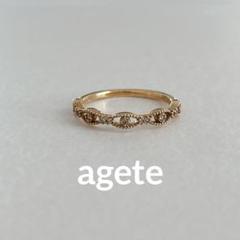 agate 透かし模様 ゴールドリング K10ダイヤモンドリング｜リング｜アガット 公式オンラインストア