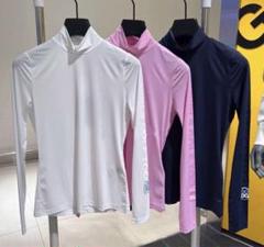 ジーフォア ゴルフレディース トップス長袖 カットソーtシャツ 春夏 日焼け止め