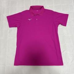 Mizuno ポロシャツ Lサイズ ピンク - メルカリ