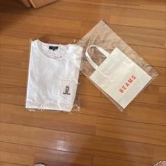 BEAMS ポケット付き Tシャツ ホワイト