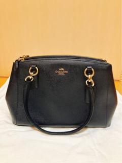 極美品】COACHコーチ 2way ハンドバッグ ショルダーバッグ 黒