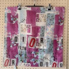 Christian Dior 花柄コットンスカーフ/バンダナ 約54cm - メルカリ