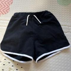 黒 ハーフパンツ 白ライン