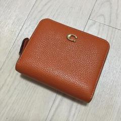 COACH コーチ ビルフォールド ウォレット コインケース オレンジ 金 財布