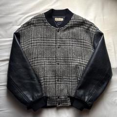 ISAMU ISHII COMPANY ツイード スタジャン レザー切り替え