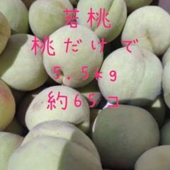 47☆加工用若桃☆桃だけで約5.5kg☆約65コ❌時間指定不可