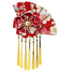 ❤️新品、未使用❤️和風髪飾り　髪飾り　ヘアーアクセサリー　梅　レッド