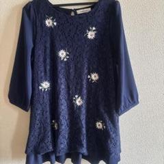 新品✨ ギャラリービスコンティ 半袖ニットチュニック リボン