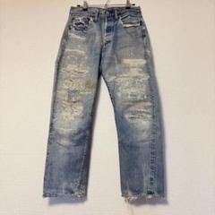 リーバイス 501 BIG E 赤耳 クラッシュ&リペア ジーンズ 60〜70s