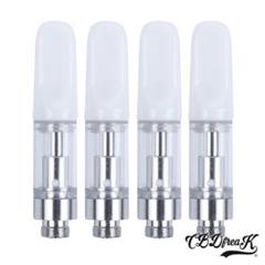 CBDオイル用 アトマイザー 0.5ML ホワイト 4本セット 電子タバコ