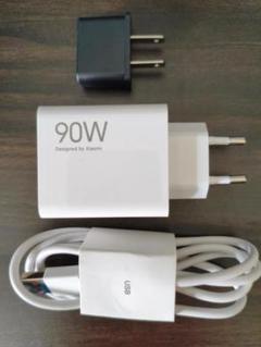 Xiaomi 純正90w 充電器（変換器&ケーブル付き）セット