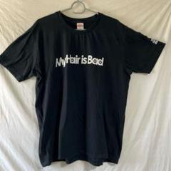 My Hair is Bad 上越家コラボTシャツ XL 黒 Amazon.co.jp: My Hair is Bad 上越家 コラボ Tシャツ XL