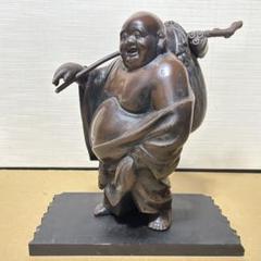 金属工芸　布袋 様　鉄像 40cm 縁起物　 福の神 オブジェ 七福神 2025年最新】布袋 鉄 置物の人気アイテム - メルカリ