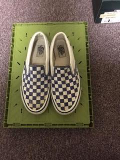 90年代  アメリカ製  VANS  スリッポン　ネイビーのサムネイル