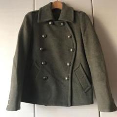 匿名配送 グリーン green HYKE ハイク ウールコート