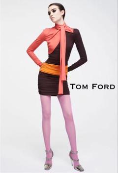 2017.18 AW極美品■Tom ford/ワンピース/ドレス シルクｘリボン