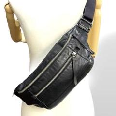 コーチ　ボディバッグ　ウエストバッグ　レザー　ネイビー　斜め掛け　70785 COACH 国内発送 コーチ バッグ ウエストポーチ メンズ