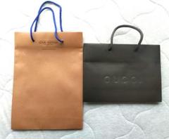 LOUIS VUITTON & GUCCI ショップ袋セット - メルカリ