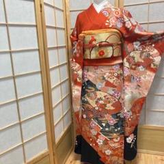 てるる様［9144］振袖4点セット成人式 卒業式 宝尽し 駒刺繍 正絹 着物 袷 てるる様［9144］振袖4点セット成人式 卒業式 宝尽し 駒刺繍