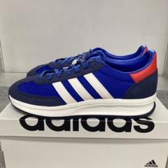 adidasアディダスメンズスニーカージョギングランニングシューズブルー新品27