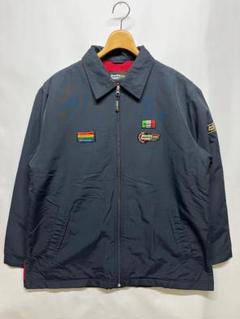 猫氏 Benetton Formula 1 ジャンパー ネイビー Vintage Benetton Formula 1 Embroidery Blue Cotton Jacket