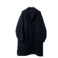 ラッドミュージシャン ロングコート チェスター S ウール ナイロン混 ブラック