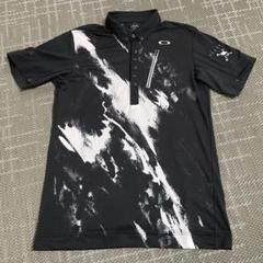 Oakley ポロシャツ 黒/白 アートデザイン