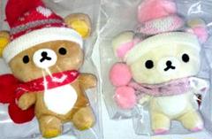 リラックマ ハートのニット ニット帽 マフラー ぶらさげぬいぐるみ まとめ売り lk04mf80301_3.jpg