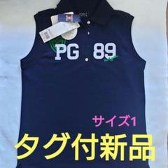 PEARLY GATES 】ノースリーブポロネイビー サイズ1 タグ付新品