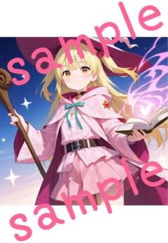 ☆490写真　ブロマイド　カード　2次元　アニメイラスト　美少女　水着　下着☆