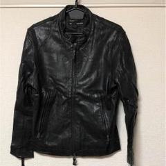 【極美品❗️】バックナンバー　シングルライダース　ゴートレザー　ブラック　XL 2025年最新】バックナンバー レザージャケットの人気アイテム