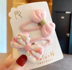ピンク ヘアピン 女の子 キッズ ヘアアクセサリー 子供