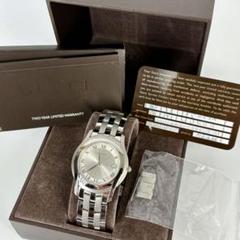 稼働品　GUCCI 5500M メンズ時計 外装超音波洗浄済　ステンレススチール 稼働品 GUCCI 5500M メンズ時計 外装超音波洗浄済 ステンレス