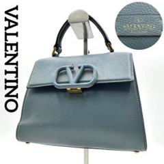 最終値下げ♡希少♡Valentino Garavani ハンドバッグ 金具 ロゴ VALENTINO】ロコ カーフスキン ミニ ハンドバッグ (VALENTINO
