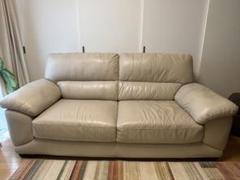 ニトリ 3人掛け レザーソファ ウォール3 WALL3-KD 家具 C022