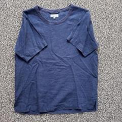 MARGARET HOWELL ネイビー リネンTシャツ S