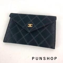 CHANEL シャネル ココマーク 財布 ネイビー 小物 レディース ブランド