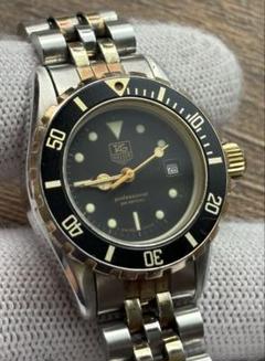 TAGHEUER 防水クウォーツウォッチ ブラック/ゴールド/シルバー　不動品 楽天市場】ダイバーズウォッチ ブラック ゴールドの通販