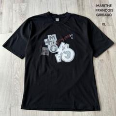 【公式】アクセサリーの激安通販 マリテフランソワジルボー Tシャツ XL 黒 ワッペン 刺繍 90s トップス