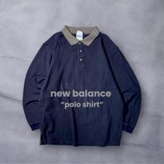 new balance 90s00s poloshirt 長袖 ポロシャツ 古着