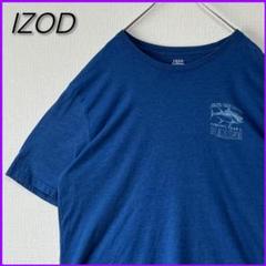 【若干の使用感】 IZOD アイゾッド Tシャツ 企業ロゴ バックプリント
