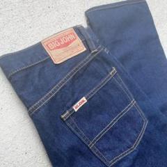 日本製 80s BIG JOHN 濃紺 デニムパンツ W32 古着 OLD