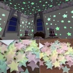 新品 星空 3D 壁ステッカー 100ピース 子供部屋 寝室