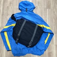 old gap ギャップ 黒 ブラック メッセンジャーバッグ 古着 y2k
