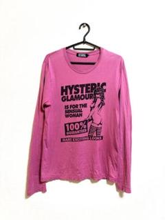 【HYSTERIC GLAMOUR】 ロンＴ クマ ピンク HYSTERIC GLAMOUR】 ロンT クマ ピンク トップス