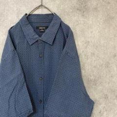 00S 半袖　柄シャツ　レーヨン　メンズ　XXL 古着　個性派