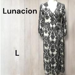 新品タグ付　Lunacion しまむら　ラップワンピース ロング　ペイズリー　L