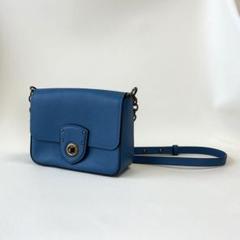 【ローレンラルフローレン】ミニショルダーバッグ レザー ブルー