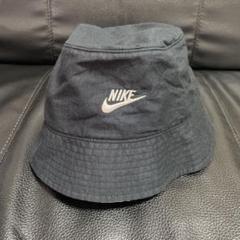 バケットハット NIKE ナイキ 刺繍 リネン混 帽子 Sサイズ 古着
