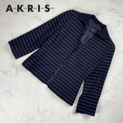 A-K-R-I-Sアクリス リネンジャケット 美品 Akris - ピアリネンボタン・フロント・ジャケット をオンライン